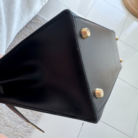 Hermes Kelly 28 Sellier black box leather gold HW 1995 - Picture 7 of 13